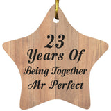 23rd Anniversary 23 Years Of Being Mr Perfect - Star Ornament C