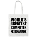 World's Greatest Computer Programmer - Tote Bag White