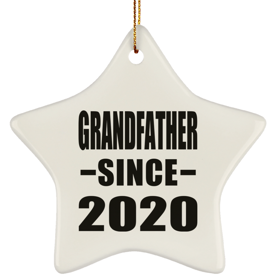 Grandfather Since 2020 - Star Ornament
