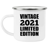 3rd Birthday Vintage 2021 Limited Edition - 12oz Camping Mug