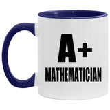 A+ Mathematician - 11oz Accent Mug Purple