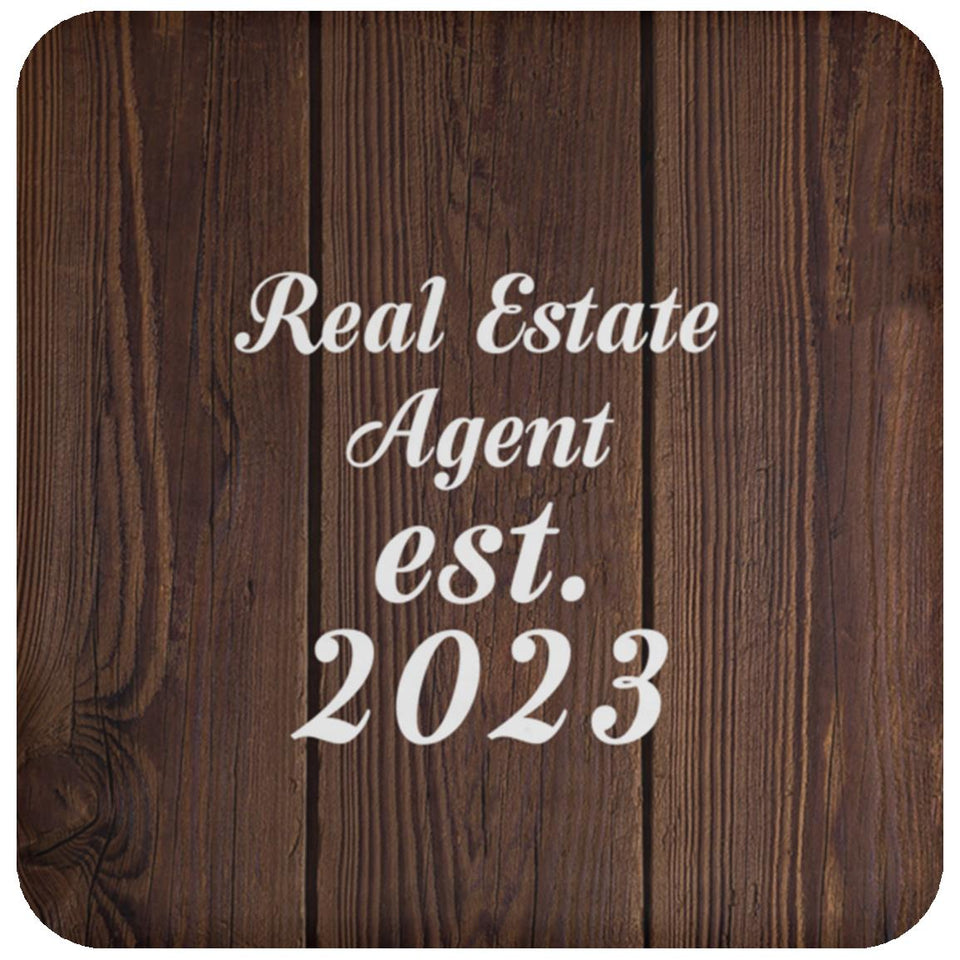 Real Estate Agent Established Est. 2023 - Drink Coaster D
