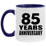 85th Anniversary 85 Years - 11oz Accent Mug Purple