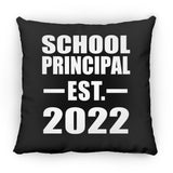 School Principal Established EST. 2022 - Throw Pillow Black