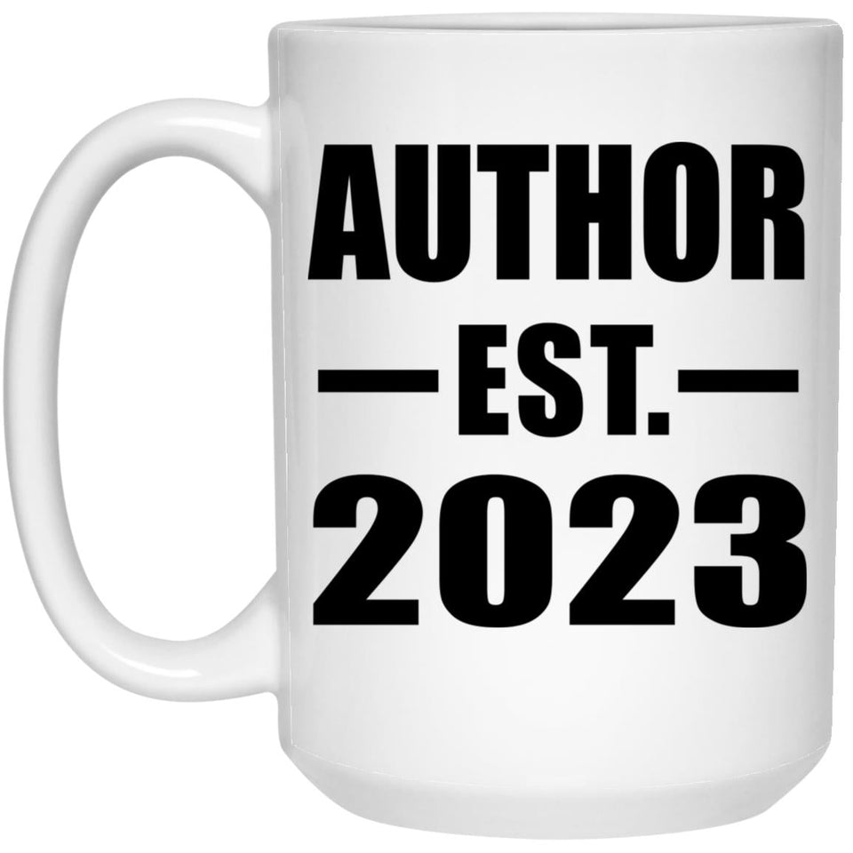 Author Established EST. 2023 - 15oz Coffee Mug