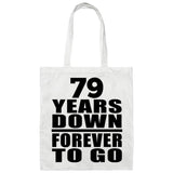 79th Anniversary 79 Years Down Forever to Go - Tote Bag White