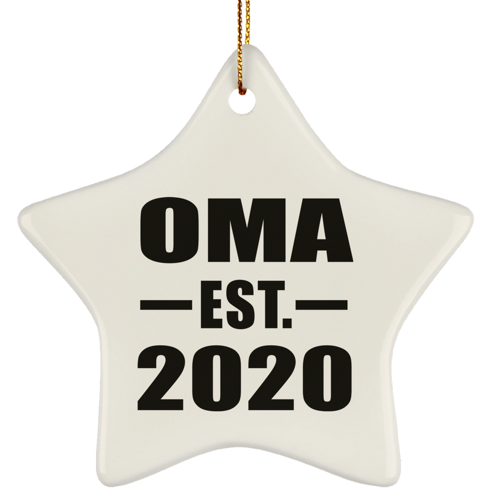 Oma Established EST. 2020 - Star Ornament