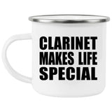 Clarinet Makes Life Special - 12oz Camping Mug