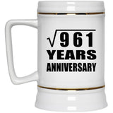 31st Anniversary Square Root of 961 Years Anniversary - Beer Stein