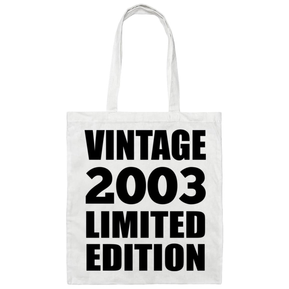 21st Birthday Vintage 2003 Limited Edition - Tote Bag White