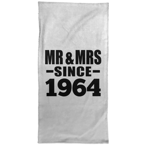 60th Anniversary Mr & Mrs Since 1964 - Hand Towel