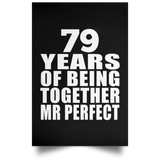 79th Anniversary 79 Years Of Being Mr Perfect - Poster Portrait
