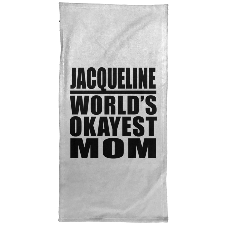 Jacqueline World's Okayest Mom - Hand Towel