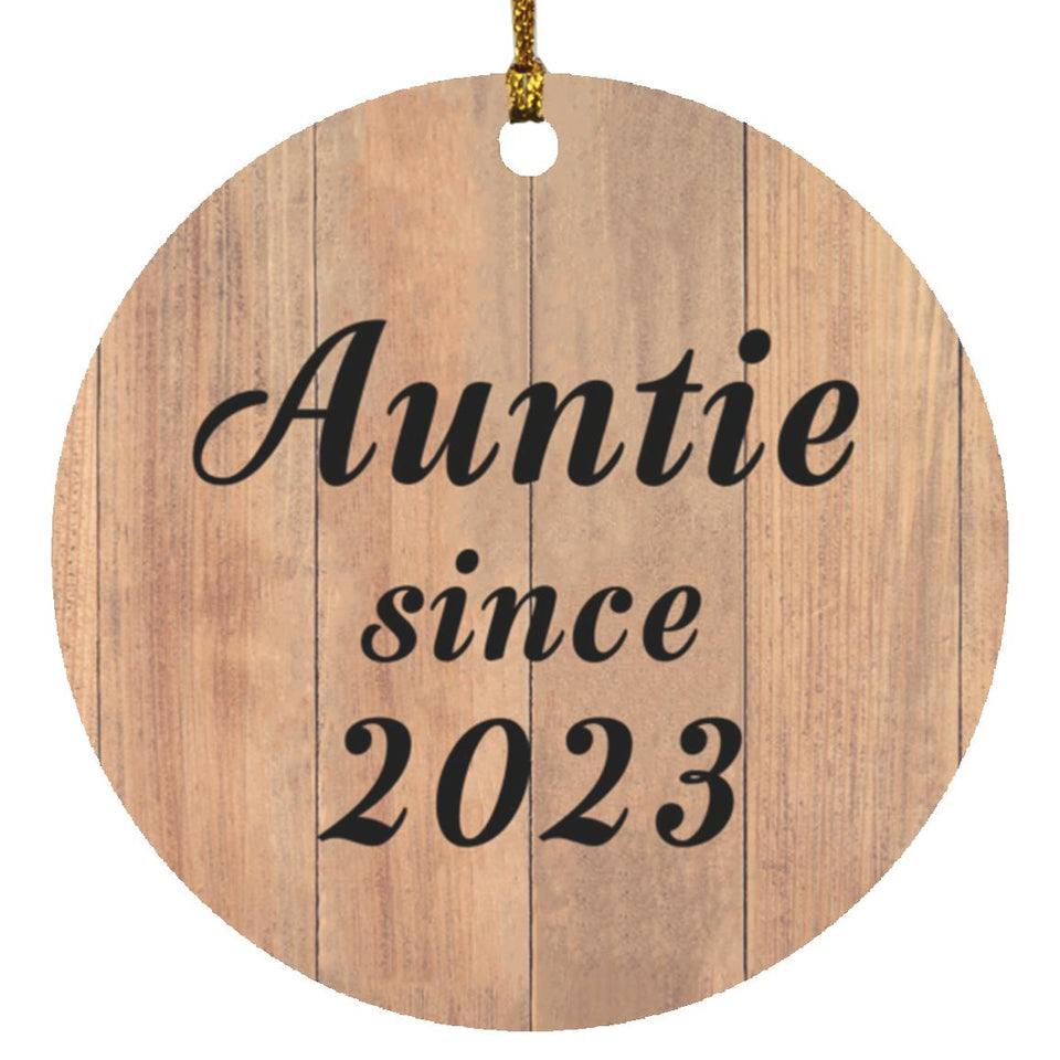 Auntie Since 2023 - Circle Ornament C