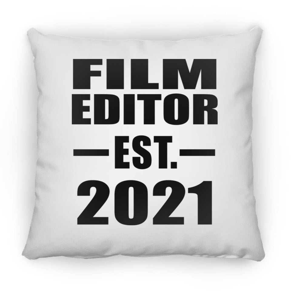 Film Editor Established EST. 2021 - Throw Pillow