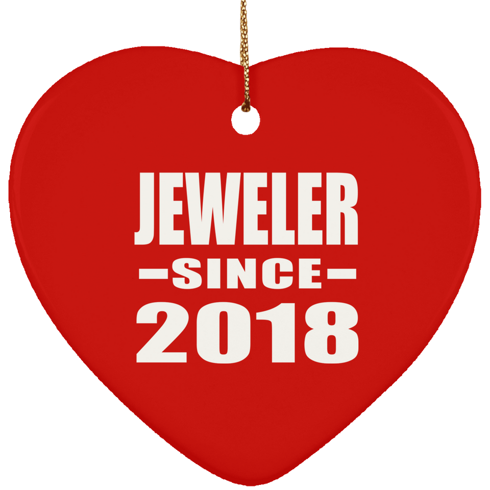 Jeweler Since 2018 - Heart Ornament
