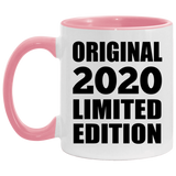4th Birthday Original 2020 Limited Edition - 11oz Accent Mug Pink