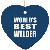 World's Best Welder - Heart Ornament