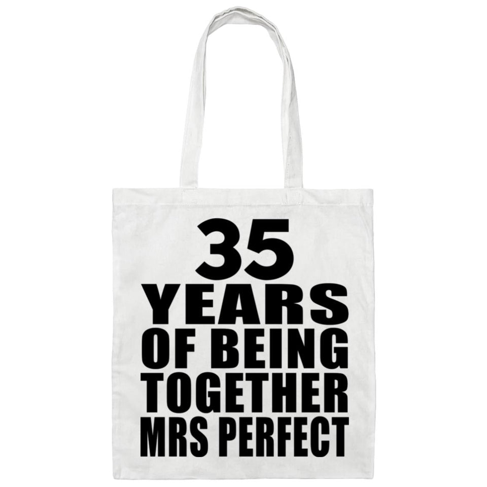 35th Anniversary 35 Years Of Being Mrs Perfect - Tote Bag White