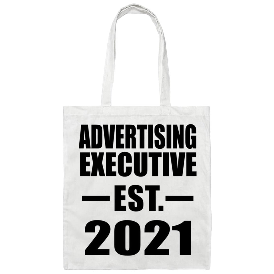 Advertising Executive Established EST. 2021 - Tote Bag White
