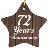 72nd Anniversary 72 Years Anniversary - Star Ornament D
