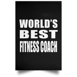 World's Best Fitness Coach - Poster Portrait