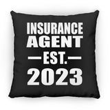 Insurance Agent Established EST. 2023 - Throw Pillow Black