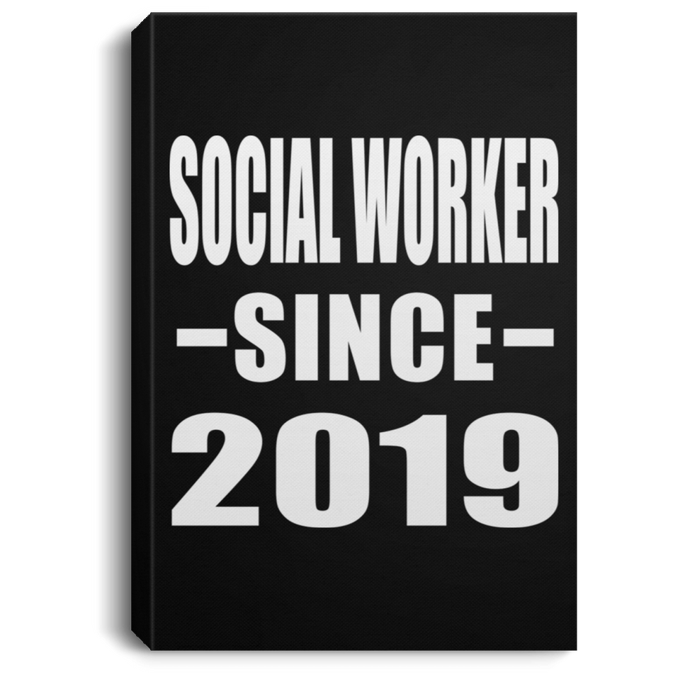 Social Worker Since 2019 - Canvas Portrait