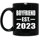 Boyfriend Established EST. 2023 - 11oz Coffee Mug Black