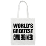 World's Greatest Civil Engineer - Tote Bag White