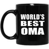World's Best Oma - 11 Oz Coffee Mug Black