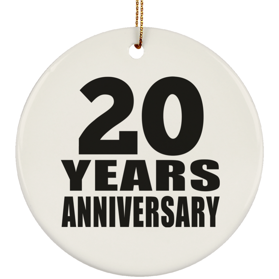 20th Anniversary 20 Years - Circle Ornament