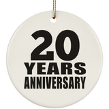 20th Anniversary 20 Years - Circle Ornament
