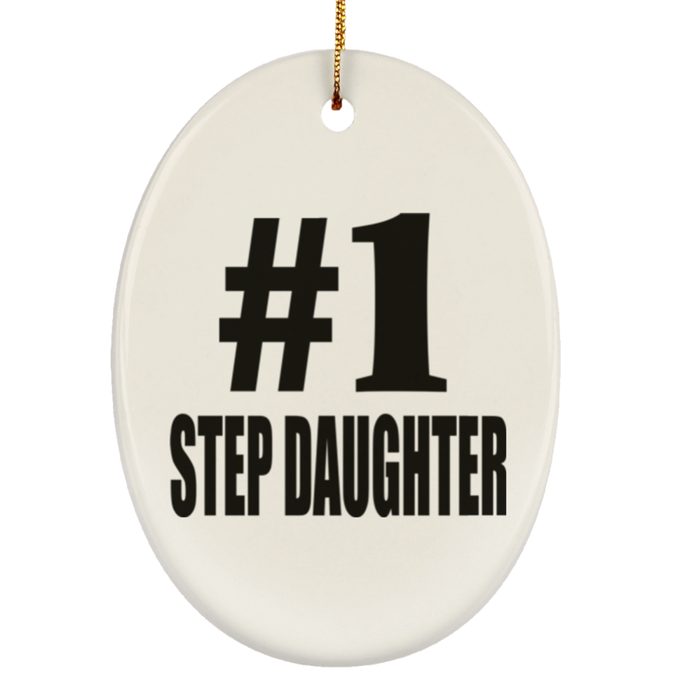 Number One #1 Step Daughter - Oval Ornament