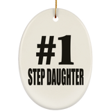 Number One #1 Step Daughter - Oval Ornament