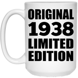 86th Birthday Original 1938 Limited Edition - 15oz Coffee Mug