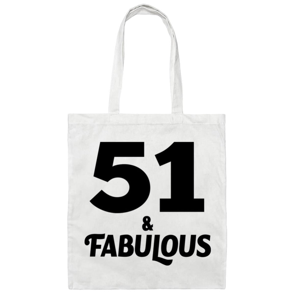 51st Birthday 51 & Fabulous - Tote Bag White