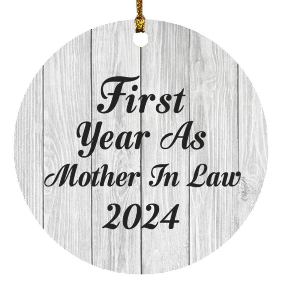 First Year As Mother In Law 2024 - Circle Ornament F