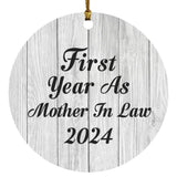 First Year As Mother In Law 2024 - Circle Ornament F