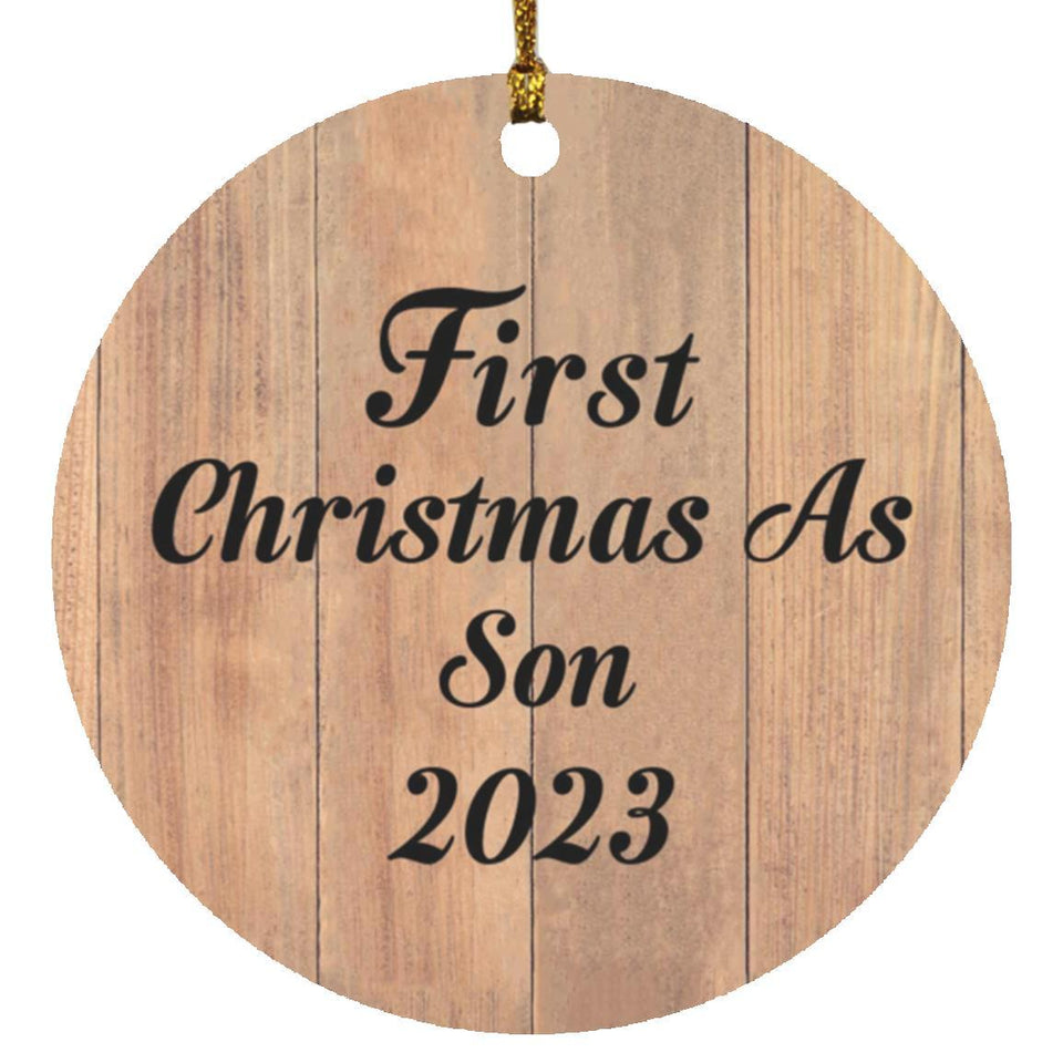 First Christmas As Son 2023 - Circle Ornament C