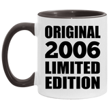 18th Birthday Original 2006 Limited Edition - 11oz Accent Mug Black