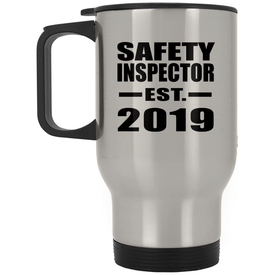 Safety Inspector Established EST. 2019 - Silver Travel Mug