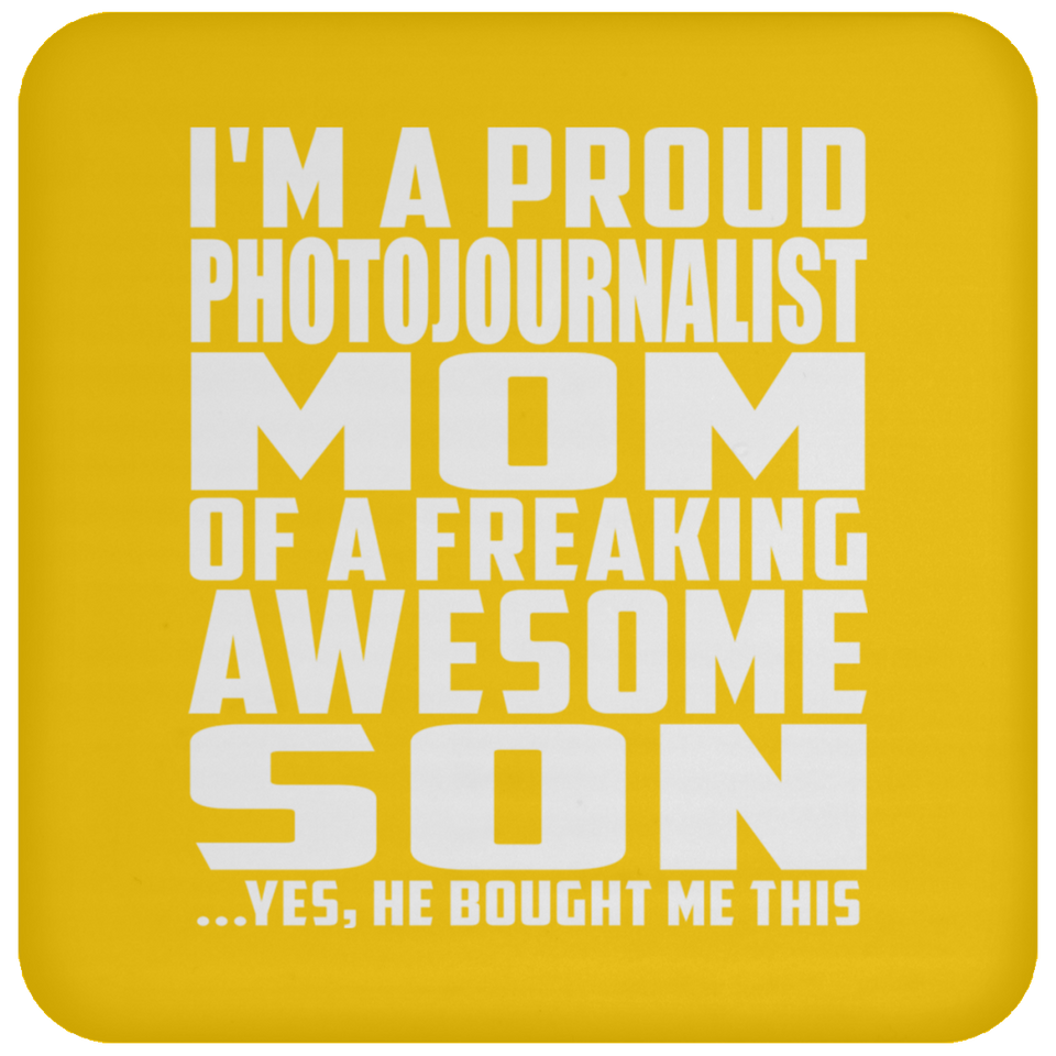 Proud Photojournalist Mom Of Awesome Son - Drink Coaster