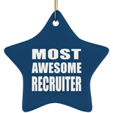 Most Awesome Recruiter - Star Ornament