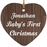 Jonathan Baby's First Christmas - Heart Ornament D