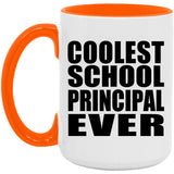 Coolest School Principal Ever - 15oz Accent Mug Orange