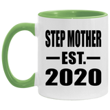 Step Mother Established EST. 2020 - 11oz Accent Mug Green