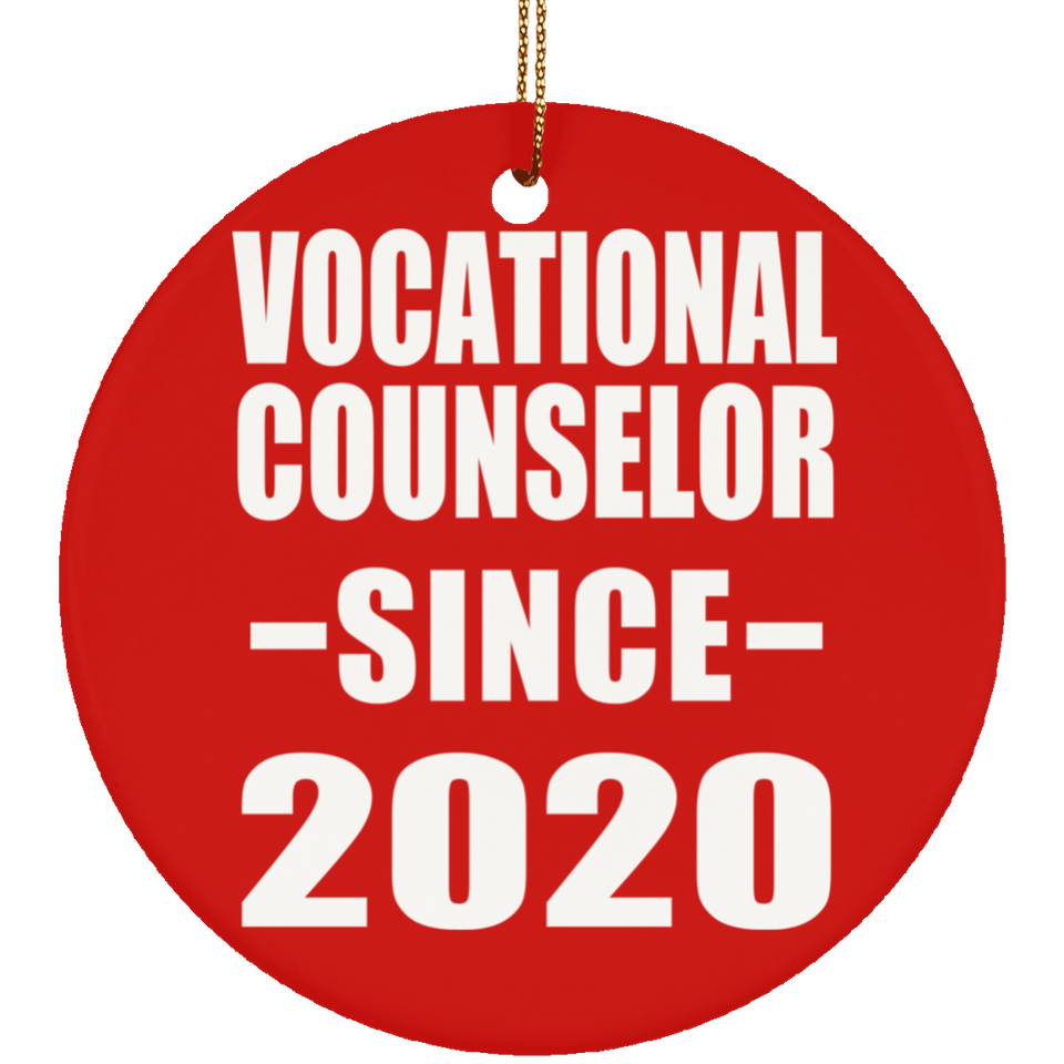 Vocational Counselor Since 2020 - Circle Ornament