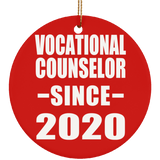 Vocational Counselor Since 2020 - Circle Ornament