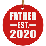 Father Established EST. 2020 - Circle Ornament